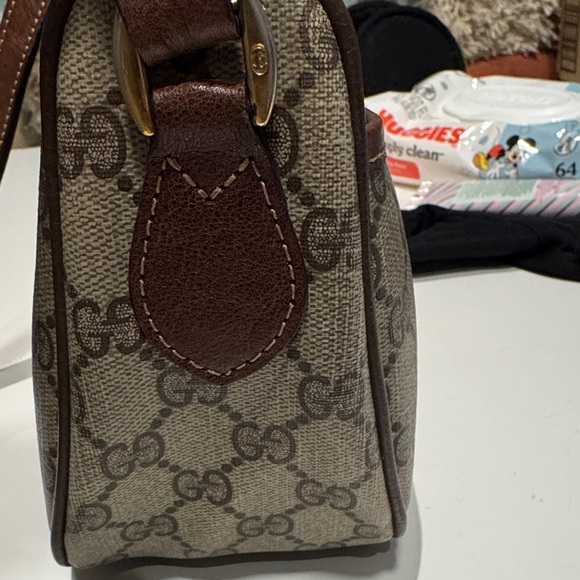 Authentic Gucci Beige and Brown Crossbody Bag with dust bag - Picture 12 of 17